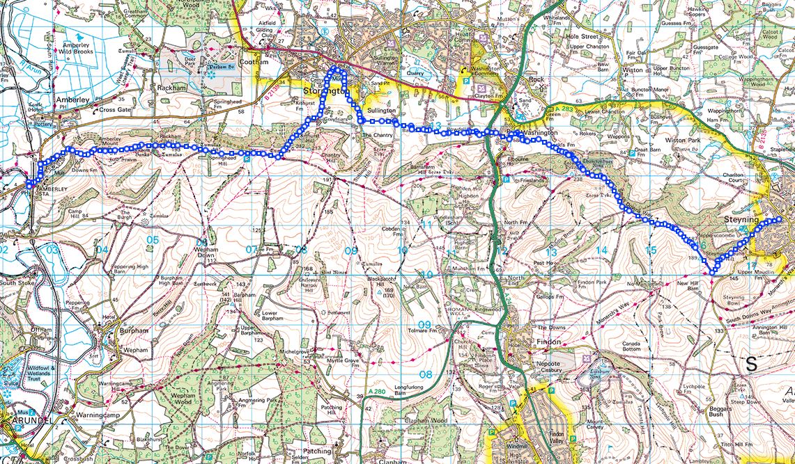 Steyning to Amberley Screen Shot