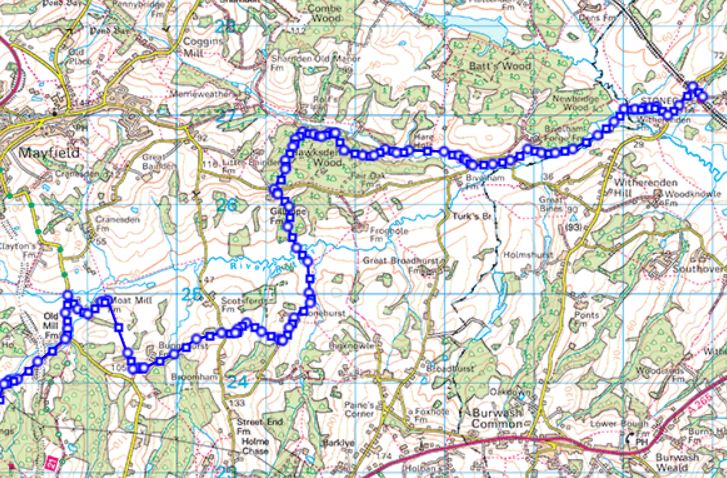 Uckfield to Stonegate - second section